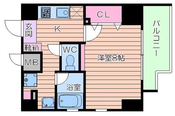 クレイドル四天王寺の物件間取画像